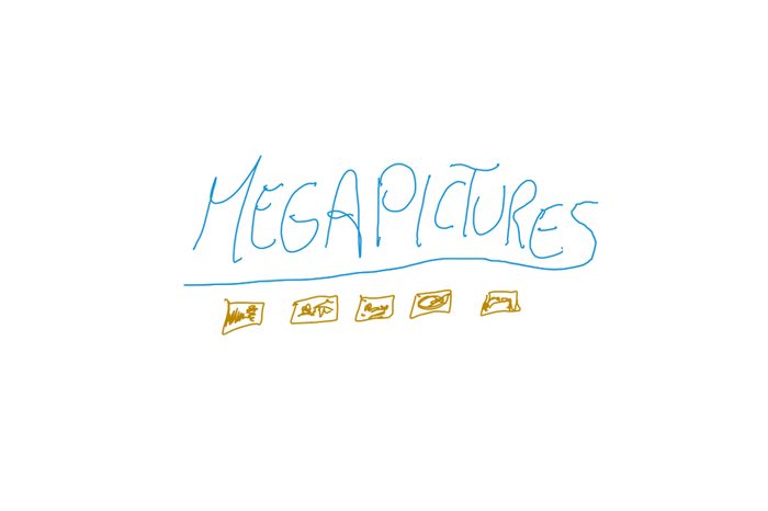 Skizze zur Idee: MEGAPICTURES - Die besten Bilder aus dem Internet